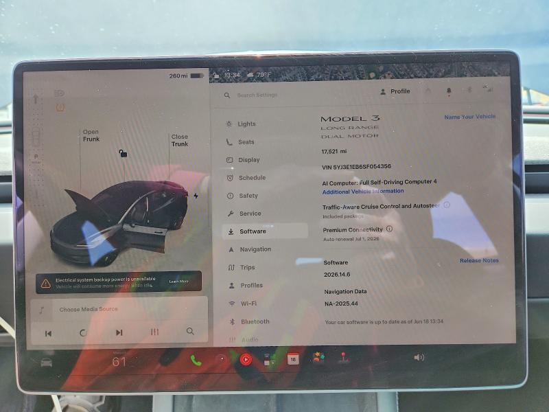 Продажа на аукционе авто 2025 Tesla Model 3, vin: 5YJ3E1EB6SF054356, номер лота: 58039326