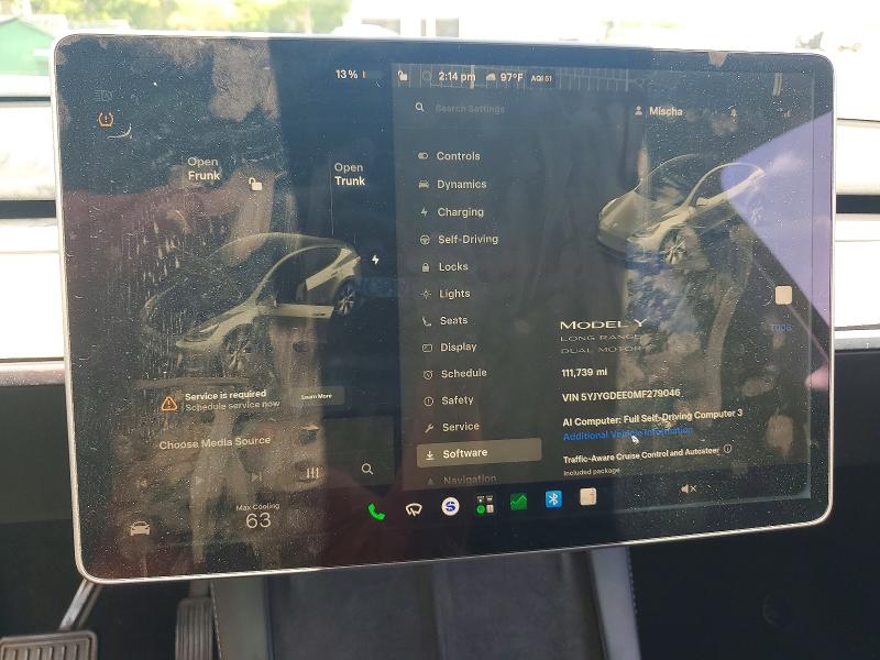 Продажа на аукционе авто 2021 Tesla Model Y, vin: 5YJYGDEE0MF279046, номер лота: 56648016