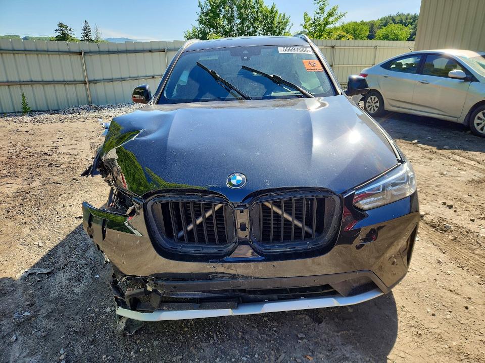 2022 Bmw X3 მანქანა იყიდება აუქციონზე, vin: 5UX43DP05N9J77733, აუქციონის ნომერი: 55697966