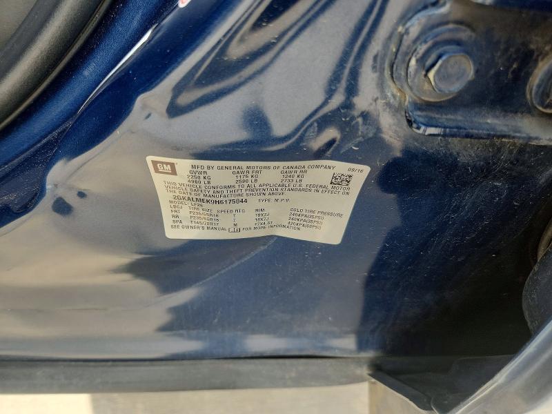 Продаж на аукціоні авто 2017 Gmc Terrain, vin: 2GKALMEK9H6175044, номер лоту: 55808976