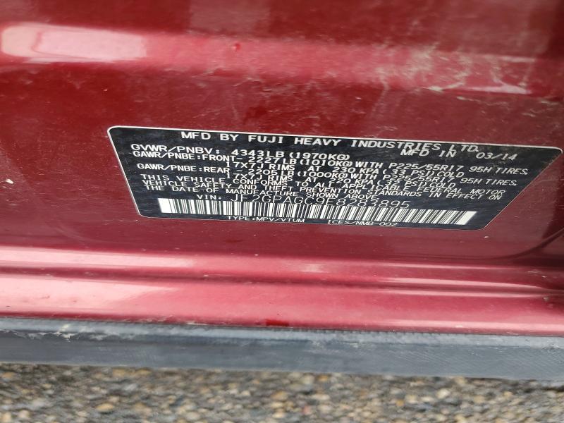 Продаж на аукціоні авто 2014 Subaru Xv Crosstrek, vin: JF2GPAGC9E8283895, номер лоту: 59021676