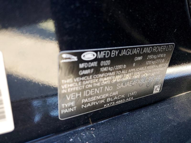 Продажа на аукционе авто 2020 Jaguar Xe, vin: SAJAE4FX8LCP63440, номер лота: 56813796