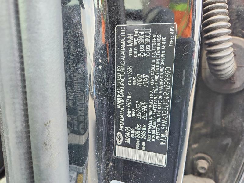 2024 Hyundai Tucson მანქანა იყიდება აუქციონზე, vin: 5NMJB3DE4RH299690, აუქციონის ნომერი: 59389096