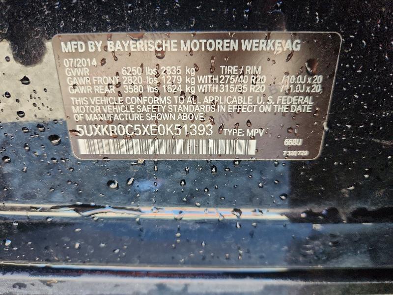 Aukcja sprzedaży 2014 Bmw X5, vin: 5UXKR0C5XE0K51393, numer aukcji: 56602226