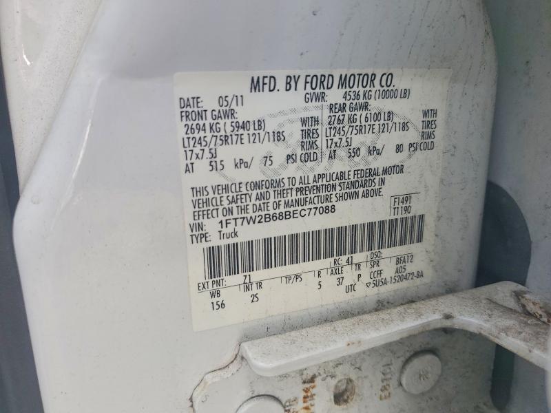 Продажа на аукционе авто 2011 Ford F250, vin: 1FT7W2B68BEC77088, номер лота: 59149896