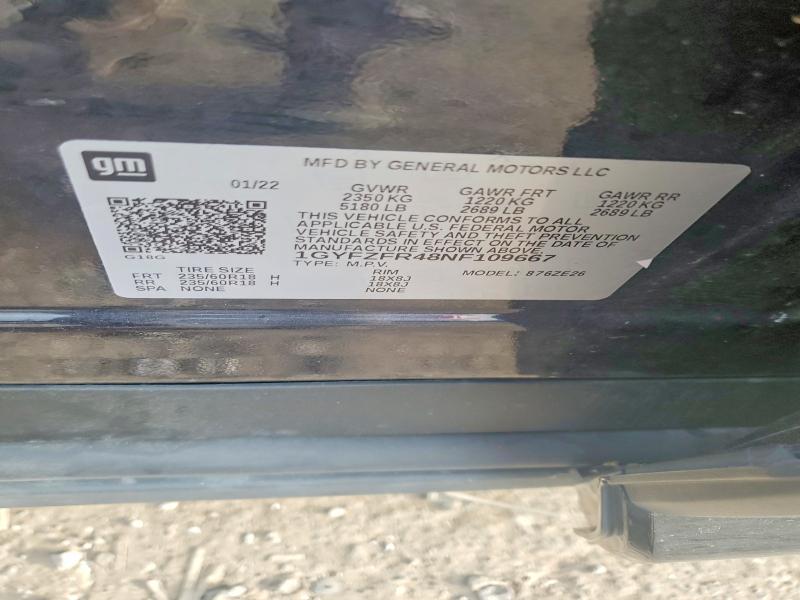 Aukcja sprzedaży 2022 Cadillac Xt4, vin: 1GYFZFR48NF109667, numer aukcji: 56292116