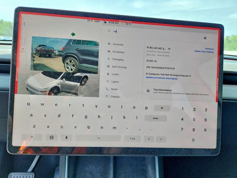 2026 Tesla Model Y მანქანა იყიდება აუქციონზე, vin: 7SAYGDEE9TF397579, აუქციონის ნომერი: 56333196