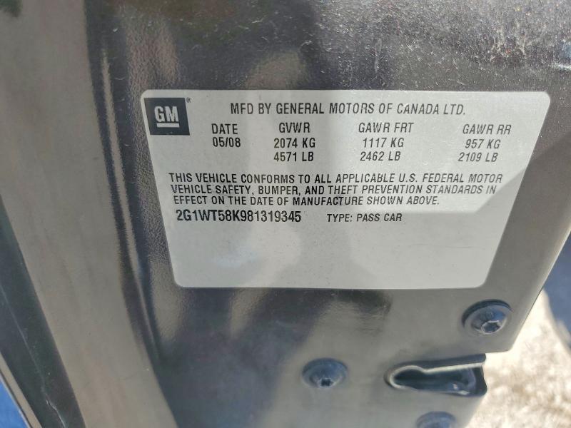 Продажа на аукционе авто 2008 Chevrolet Impala, vin: 2G1WT58K981319345, номер лота: 57129266