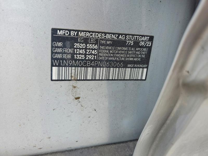 Продажа на аукционе авто 2023 Mercedes-benz Eqb, vin: W1N9M0CB4PN063066, номер лота: 56850286