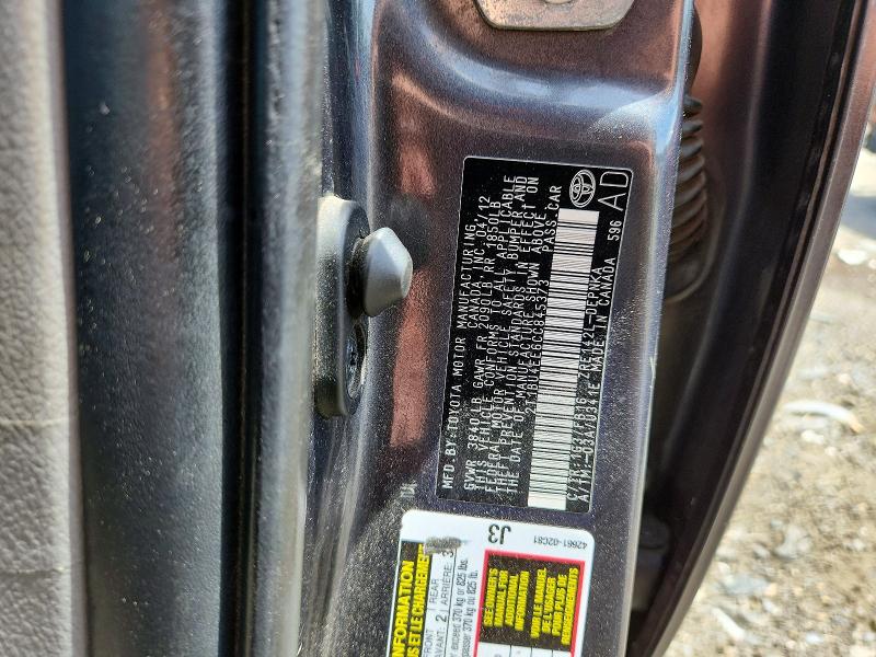 2012 Toyota Corolla მანქანა იყიდება აუქციონზე, vin: 2T1BU4EE6CC845373, აუქციონის ნომერი: 57513186
