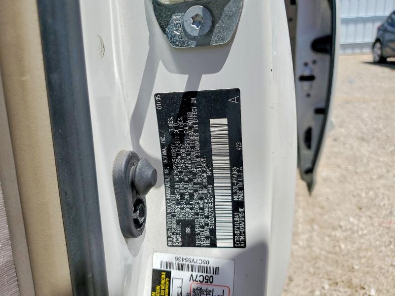 2005 Toyota Sienna მანქანა იყიდება აუქციონზე, vin: 5TDZA22C85S275448, აუქციონის ნომერი: 57844956