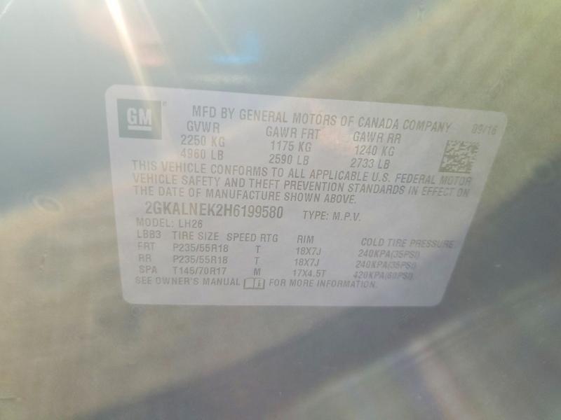 Продаж на аукціоні авто 2017 Gmc Terrain, vin: 2GKALNEK2H6199580, номер лоту: 85606295