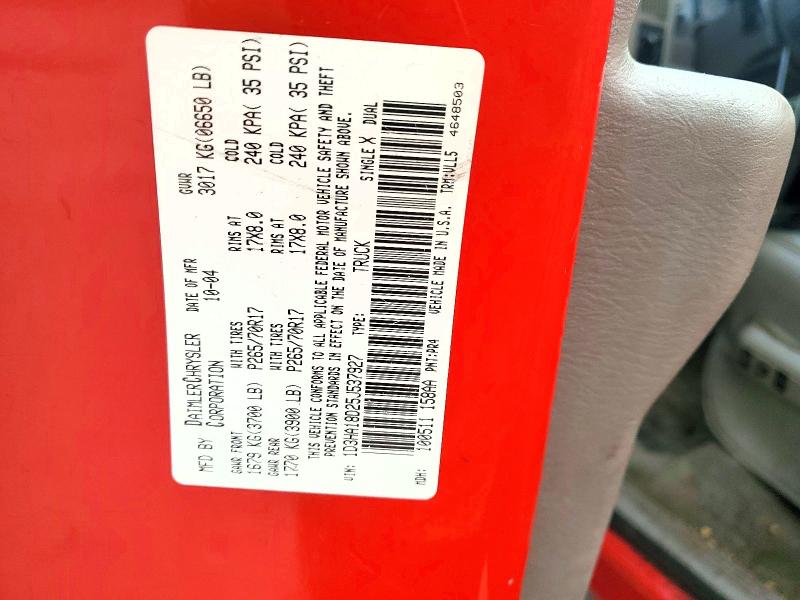 Aukcja sprzedaży 2005 Dodge Ram 1500, vin: 1D3HA18D25J537927, numer aukcji: 56800966