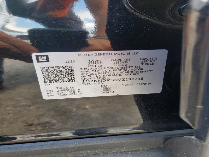 Aukcja sprzedaży 2021 Cadillac Xt5, vin: 1GYKNDRS5MZ138716, numer aukcji: 56671486