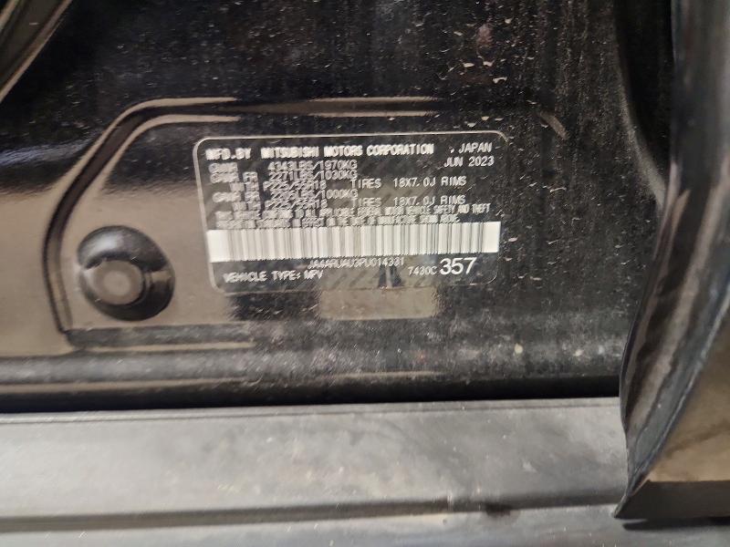 57814736 :رقم المزاد ، JA4ARUAU3PU014331 vin ، 2023 Mitsubishi Outlander Sport مزاد بيع