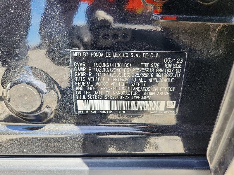Продаж на аукціоні авто 2024 Honda Hr-v, vin: 3CZRZ2H53RM700222, номер лоту: 57750876