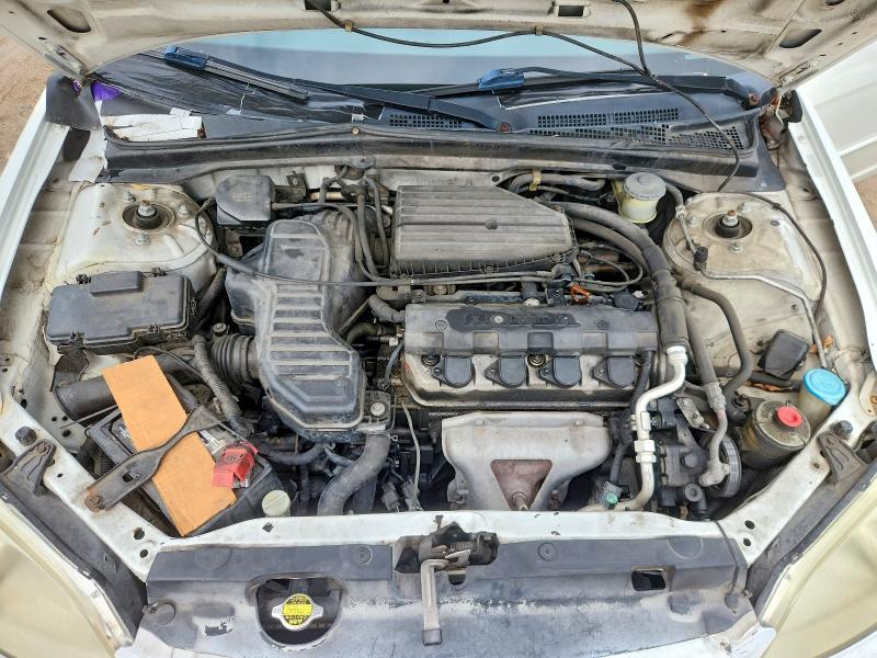 2002 Honda Civic მანქანა იყიდება აუქციონზე, vin: 2HGES16562H570223, აუქციონის ნომერი: 57379376