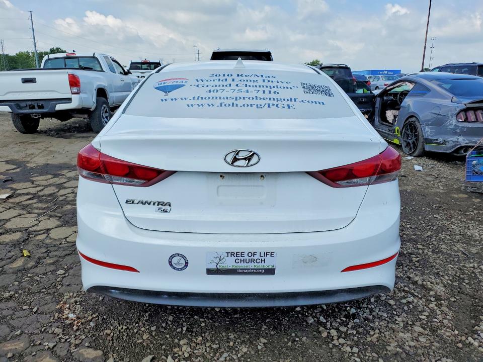 56795296 :رقم المزاد ، 5NPD74LF6HH192916 vin ، 2017 Hyundai Elantra مزاد بيع