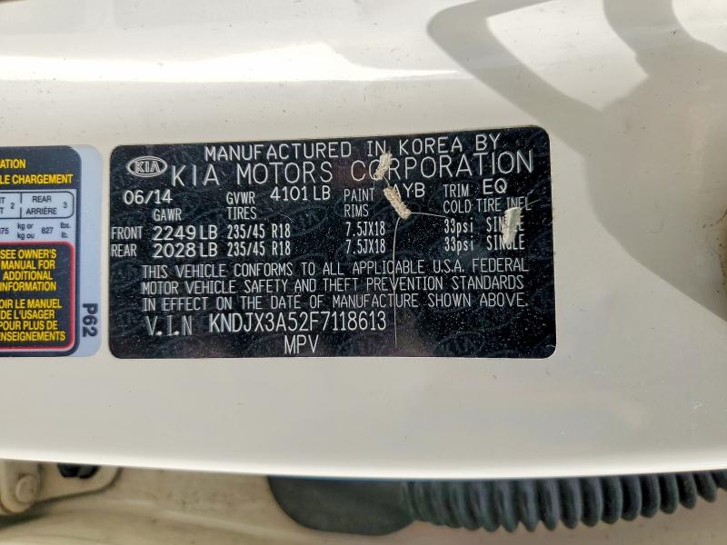 Aukcja sprzedaży 2015 Kia Soul, vin: KNDJX3A52F7118613, numer aukcji: 85453055