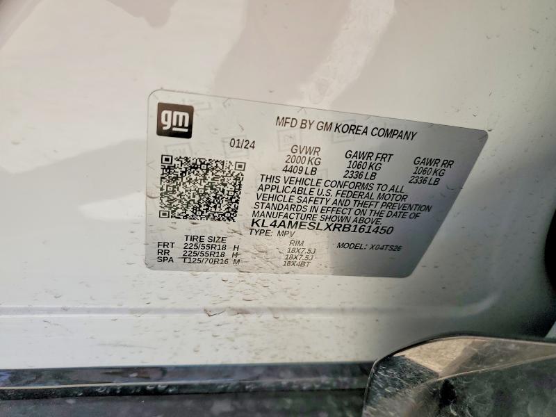 Aukcja sprzedaży 2024 Buick Encore Gx, vin: KL4AMESLXRB161450, numer aukcji: 56180006