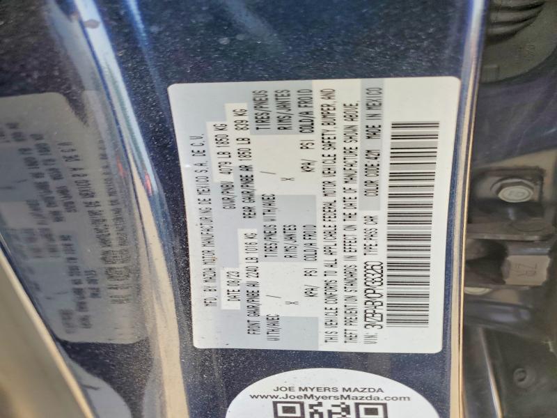 56747806 :رقم المزاد ، 3MZBPABM0PM383260 vin ، 2023 Mazda 3 مزاد بيع