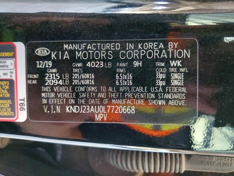 Aukcja sprzedaży 2020 Kia Soul, vin: KNDJ23AU0L7720668, numer aukcji: 56992146