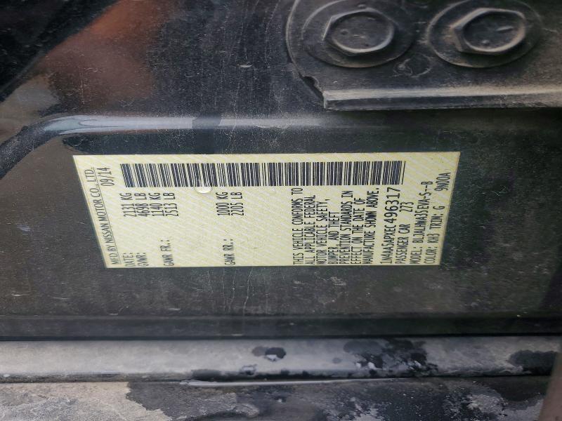 Aukcja sprzedaży 2014 Nissan Maxima, vin: 1N4AA5APXEC496317, numer aukcji: 59167446