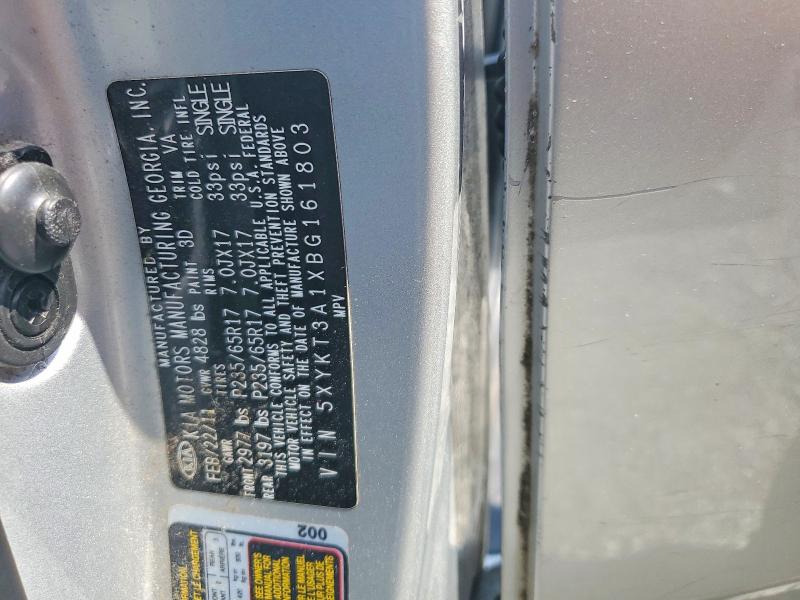 Продаж на аукціоні авто 2011 Kia Sorento, vin: 5XYKT3A1XBG161803, номер лоту: 59124366