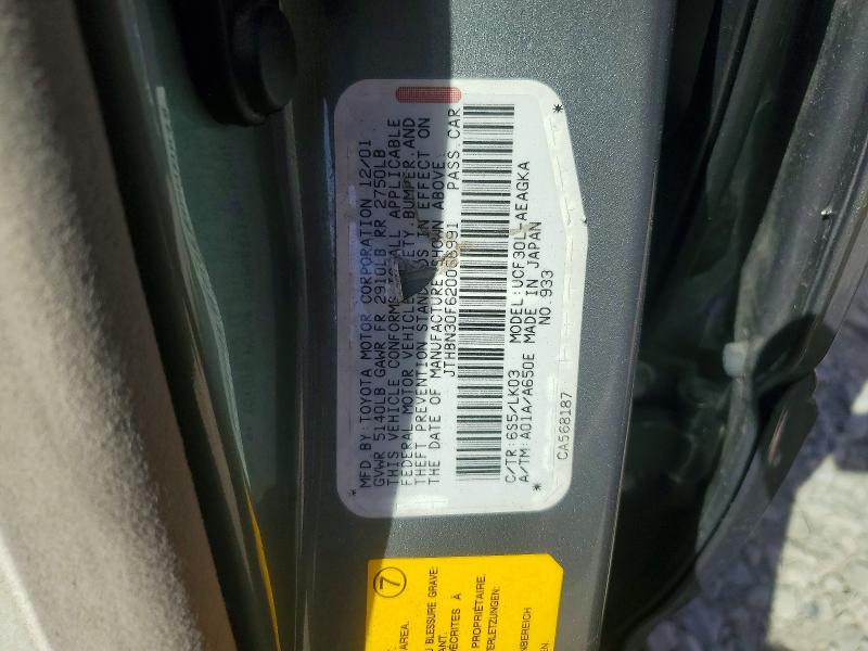 Aukcja sprzedaży 2002 Lexus Ls, vin: JTHBN30F620066991, numer aukcji: 56450516