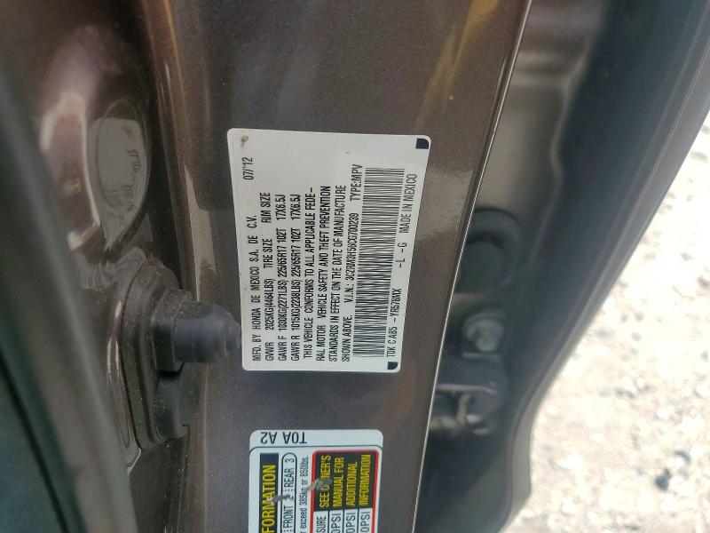Aukcja sprzedaży 2012 Honda Cr-v, vin: 3CZRM3H56CG700239, numer aukcji: 56277636