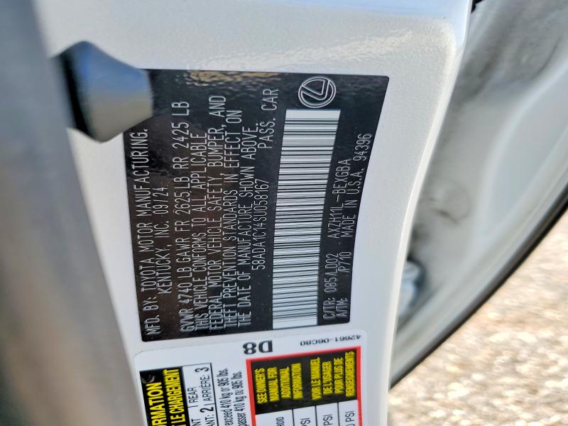 Продажа на аукционе авто 2025 Lexus Es 300h, vin: 58ADA1C14SU058167, номер лота: 58801686