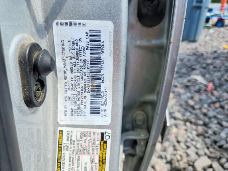 Aukcja sprzedaży 2005 Toyota Corolla, vin: 1NXBR32E45Z519900, numer aukcji: 58588736