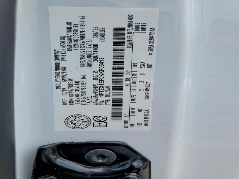 Продаж на аукціоні авто 2019 Ford F150, vin: 1FTEX1EP0KKF05413, номер лоту: 57360756