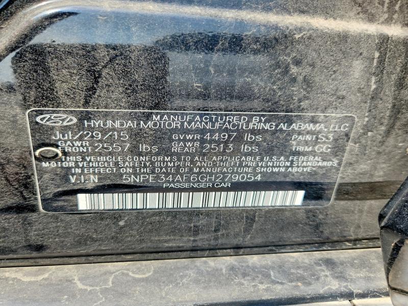 Aukcja sprzedaży 2016 Hyundai Sonata, vin: 5NPE34AF6GH279054, numer aukcji: 55898156
