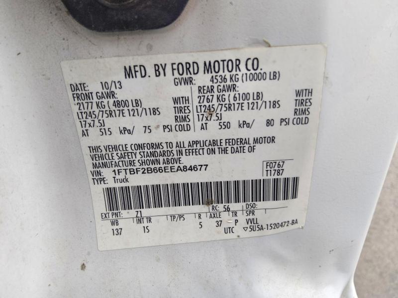 Aukcja sprzedaży 2014 Ford F250, vin: 1FTBF2B66EEA84677, numer aukcji: 55846426