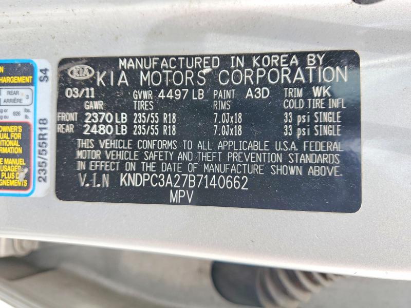 Aukcja sprzedaży 2011 Kia Sportage, vin: KNDPC3A27B7140662, numer aukcji: 57751486