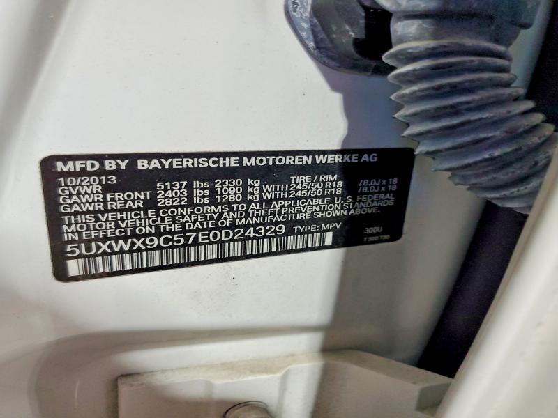 57466506 :رقم المزاد ، 5UXWX9C57E0D24329 vin ، 2014 Bmw X3 مزاد بيع