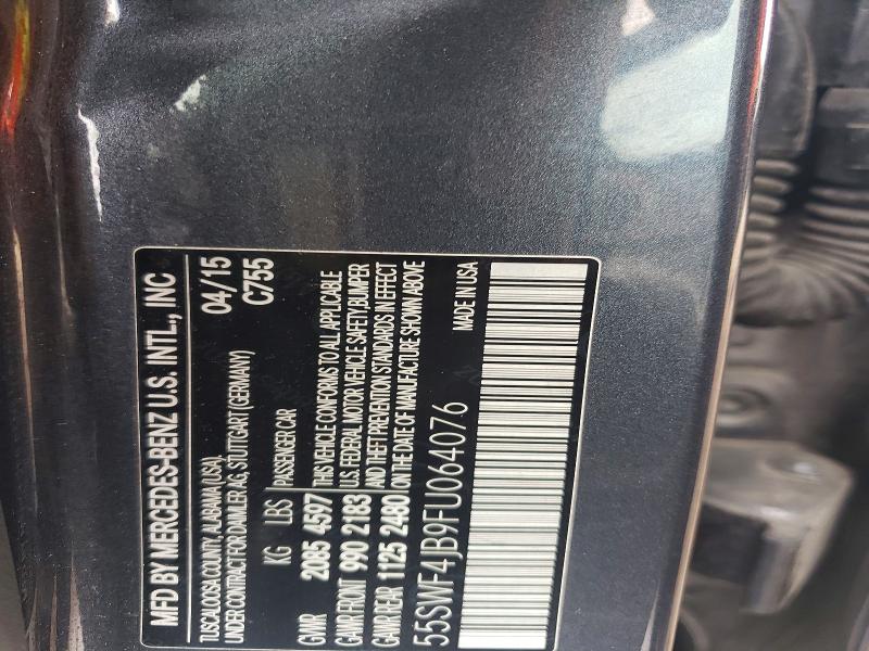 Продаж на аукціоні авто 2015 Mercedes-benz C, vin: 55SWF4JB9FU064076, номер лоту: 57354286