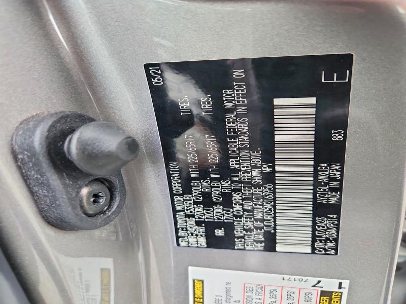 Продаж на аукціоні авто 2021 Lexus Nx 300h, vin: JTJDJRDZ5M2163956, номер лоту: 58001566