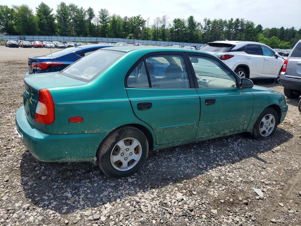 Продаж на аукціоні авто 2001 Hyundai Accent, vin: KMHCG45C91U169698, номер лоту: 58285096