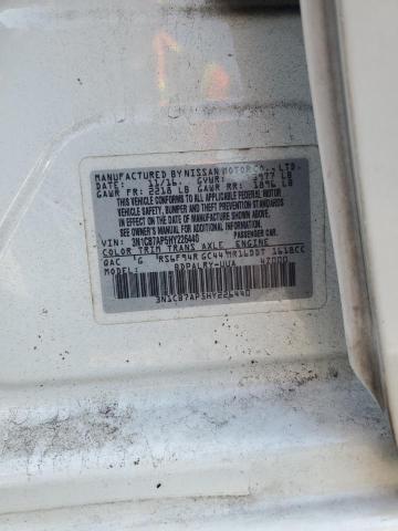 58566206 :رقم المزاد ، 3N1CB7AP5HY226440 vin ، 2017 Nissan Sentra مزاد بيع