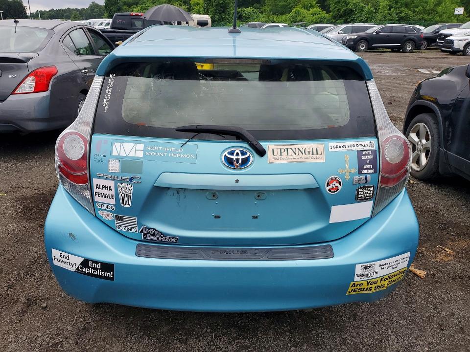 2013 Toyota Prius C მანქანა იყიდება აუქციონზე, vin: JTDKDTB32D1043986, აუქციონის ნომერი: 58945566