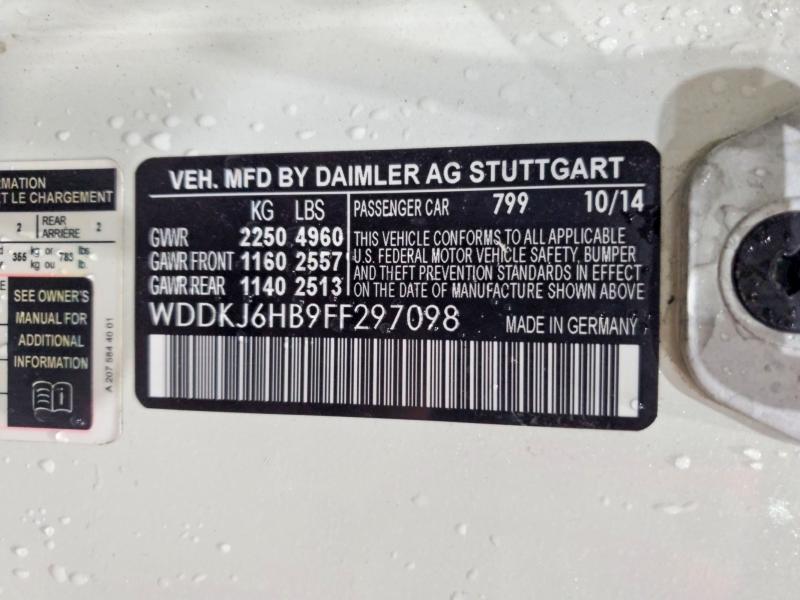 Продажа на аукционе авто 2015 Mercedes-benz E, vin: WDDKJ6HB9FF297098, номер лота: 56456856