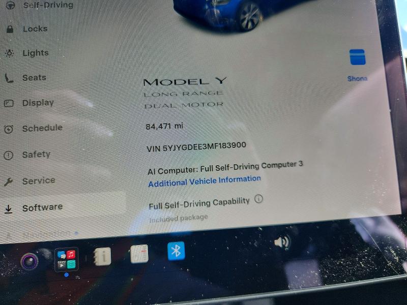 Продажа на аукционе авто 2021 Tesla Model Y, vin: 5YJYGDEE3MF183900, номер лота: 57387916