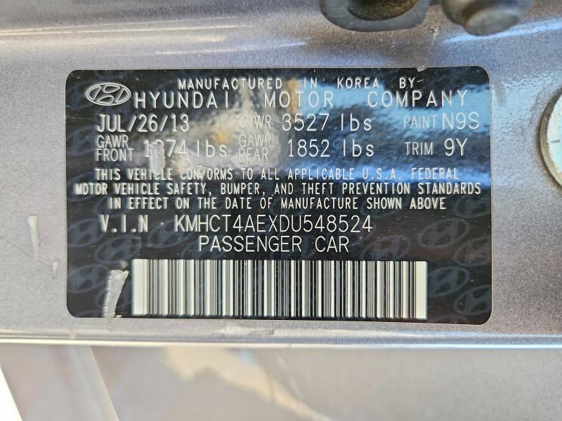 Aukcja sprzedaży 2013 Hyundai Accent, vin: KMHCT4AEXDU548524, numer aukcji: 56366086