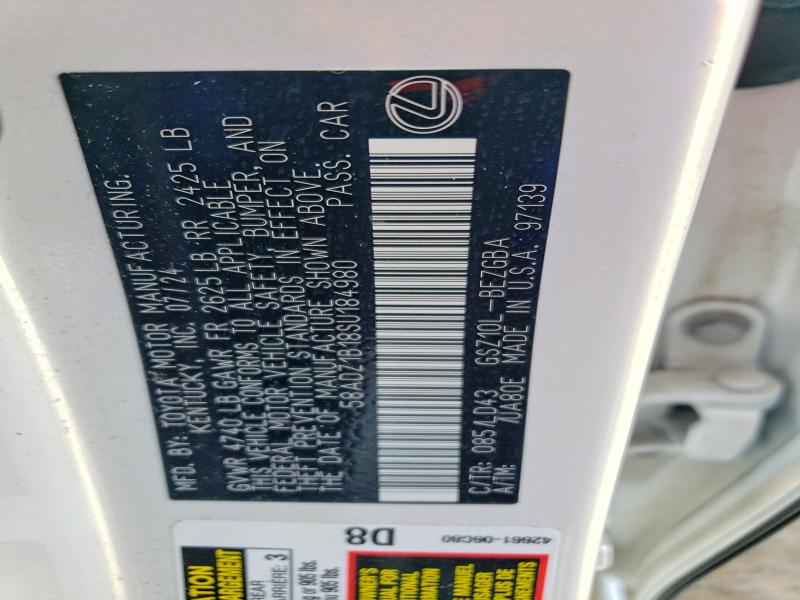 Продаж на аукціоні авто 2025 Lexus Es 350, vin: 58ADZ1B18SU184980, номер лоту: 58352146