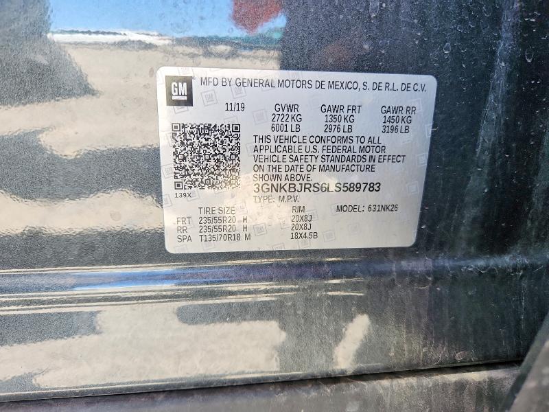Aukcja sprzedaży 2020 Chevrolet Blazer, vin: 3GNKBJRS6LS589783, numer aukcji: 55594516