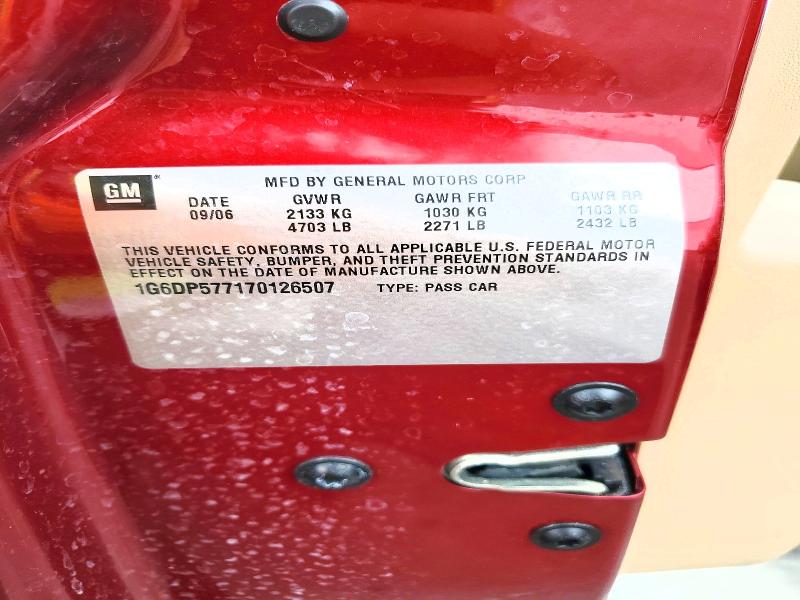 2007 Cadillac Cts მანქანა იყიდება აუქციონზე, vin: 1G6DP577170126507, აუქციონის ნომერი: 55078876