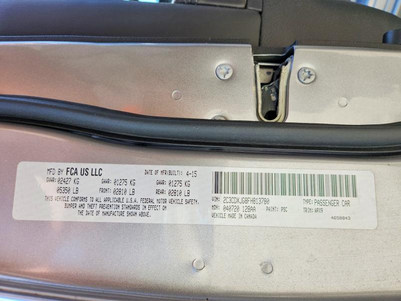 2015 Dodge Charger მანქანა იყიდება აუქციონზე, vin: 2C3CDXJG8FH813780, აუქციონის ნომერი: 56335826