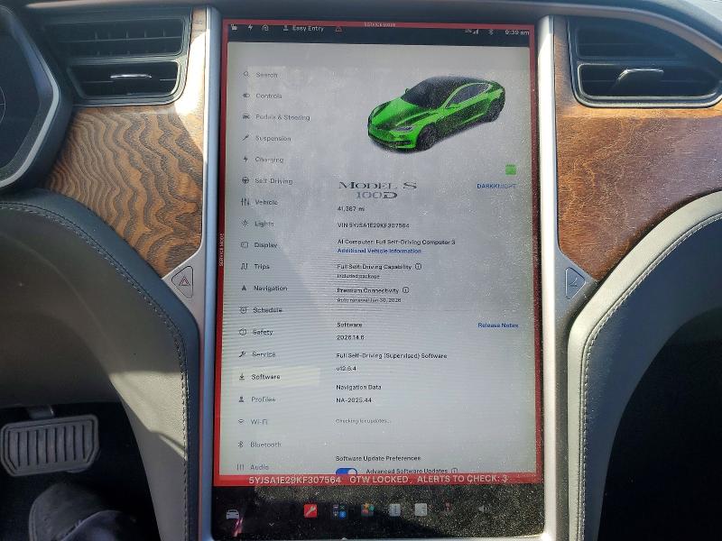 Продажа на аукционе авто 2019 Tesla Model S, vin: 5YJSA1E29KF307564, номер лота: 57242646